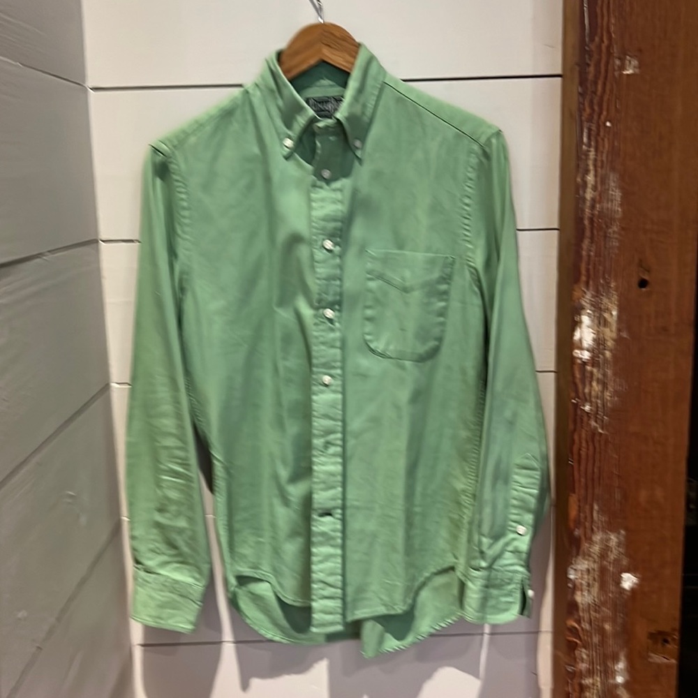 Gitman Bros. vintage green oxford